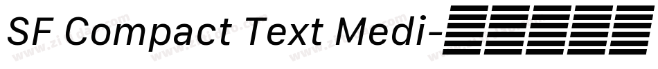 SF Compact Text Medi字体转换